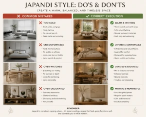 Common Japandi Design Mistakes to Avoid in Dubai Homes