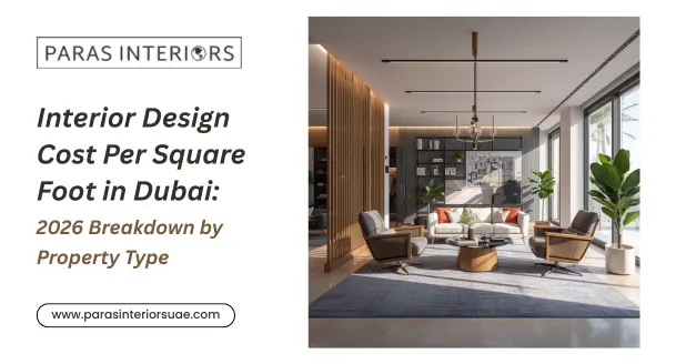 Interior Design Cost Per Square Foot in Dubai 2026 Breakdown by Property Type