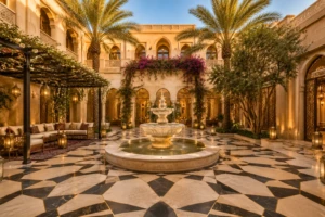 Outdoor Spaces Extending Arabic Design Beyond Walls