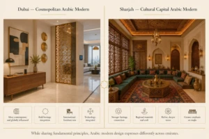 Regional Variations Dubai vs Sharjah Villa Design