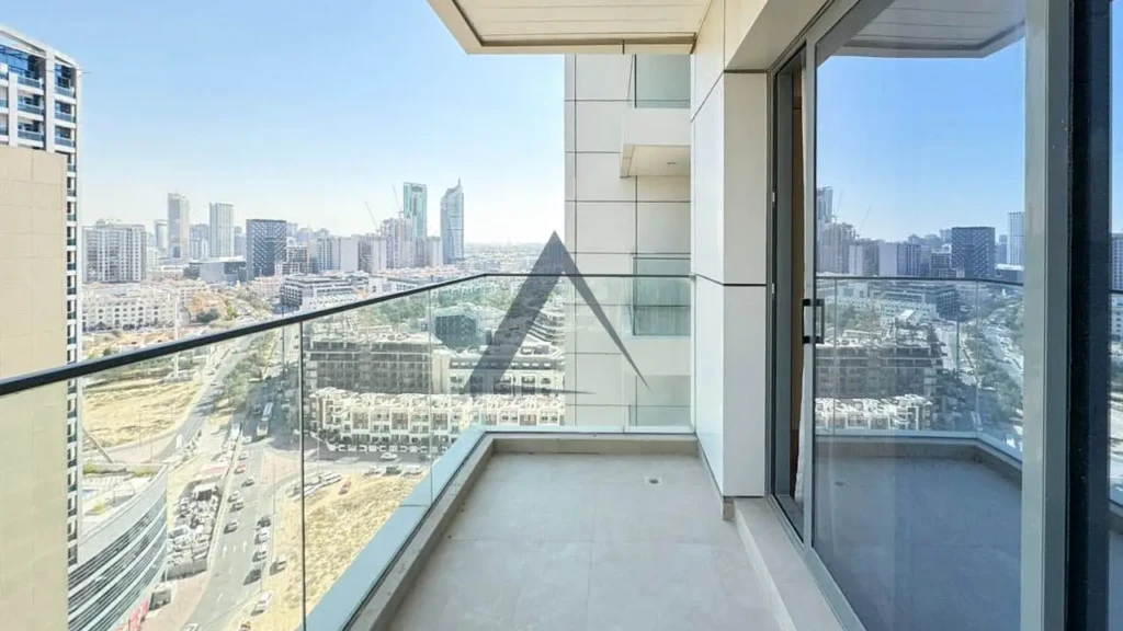 Balcony seating, furnished apartment Golden Dream Tower JVC