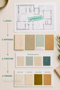 Correct design order Layout first