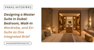 Designing a Master Suite in Dubai: Bedroom, Walk-In Wardrobe, and En-Suite as One Integrated Brief