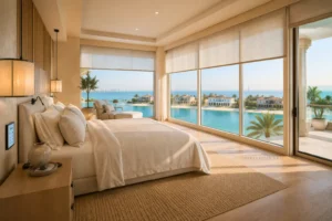 Master suite with water view