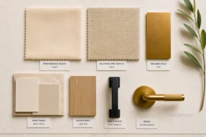 Material selection Fabric and finish
