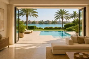 Pool deck and garden