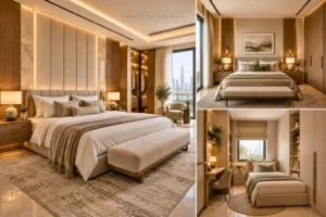 Examples of professionally designed master, guest, and compact bedrooms.